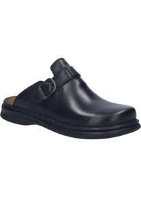 Clog Josef Seibel "Madrid, schwarz", Herren, Gr. 48, schwarz, Obermaterial: 100% Rindsleder Leather cow., Schuhe Clog