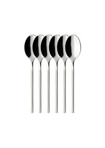 Villeroy & Boch Besteck-Set VILLEROY & BOCH "Espressol&ouml;ffel-Set 6tlg. NewWave 6er Set silber", silber, 6 tlg., Essbesteck-Sets, Besteck-Set