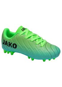 Fu&szlig;ballschuh Jako "J-SFGSWEEPER", Kinder, Gr. 38, neon gr&uuml;n, ocean, Synthetik, Schuhe Fu&szlig;ballschuh, mit Nocken f&uuml;r Rasenpl&auml;tze, f&uuml;r Jugendliche & Kinder