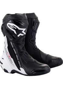 Alpinestars Supertech R Vented, bottes perfor&eacute;es , couleur: Noir/Blanc , taille: 42 EU