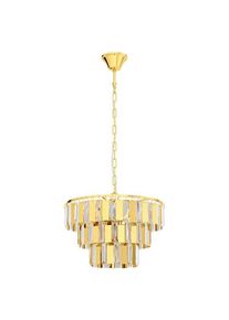 Eglo ERSEKA PENDELLEUCHTE 5L E14 MESSING/KRISTALL