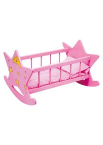 Small Foot - Wooden Doll Bed Star Pink