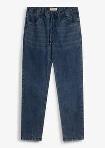 bonprix Lekki jeansy z gumką w talii, straight, niebieski, 40
