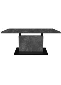 Mid.you , Graphitfarben, Schwarz , Metall, Holzwerkstoff , rechteckig , 120x55-69x70 cm , DIN EN ISO 9001 , h&ouml;henverstellbar , Wohnzimmer, Wohnzimmertische, Couchtische, Couchtische Metall