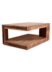 Mid.you , Naturfarben , Holz , Mangoholz , massiv , rechteckig , 90x40x60 cm , Wohnzimmer, Wohnzimmertische, Couchtische, Couchtische Holz