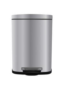 Spirella , Silberfarben , Metall , 12 l , 19.3x37.9x28.0 cm , Haushalt, Entsorgung, Abfalleimer