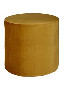 Livetastic , Gelb , Textil , rund , 46x46x46 cm , Made in EU , Wohnzimmer, Hocker