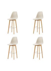 Mid.you , Beige , Holz, Metall , Birke , 47x119x53 cm , Europ&auml;ischer Sicherheitsstandard , stapelbar, UV-best&auml;ndig , Esszimmer, Barm&ouml;bel, Barhocker