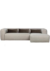 Livetastic , Hellgrau , Textil , Ottomane rechts, L-Form , 305x175 cm , Made in EU , R&uuml;cken echt, Armteil links, Armteil rechts , Wohnzimmer, Sofas & Couches, Wohnlandschaften, Ecksofas