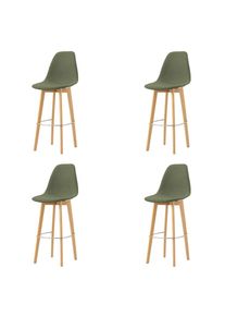 Mid.you , Gr&uuml;n , Holz, Metall , Birke , 47x119x53 cm , Europ&auml;ischer Sicherheitsstandard , Esszimmer, Barm&ouml;bel, Barhocker