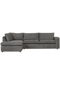 Livetastic , Dunkelgrau , Textil , L-Form , 283x197 cm , Made in EU , seitenverkehrt erh&auml;ltlich, R&uuml;cken echt , Wohnzimmer, Sofas & Couches, Wohnlandschaften, Ecksofas