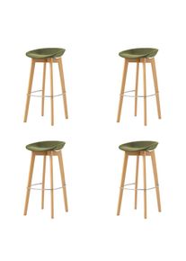 Mid.you , Gr&uuml;n , Holz, Metall , Birke , 44.5x90x46 cm , Europ&auml;ischer Sicherheitsstandard , stapelbar, UV-best&auml;ndig , Esszimmer, Barm&ouml;bel, Barhocker