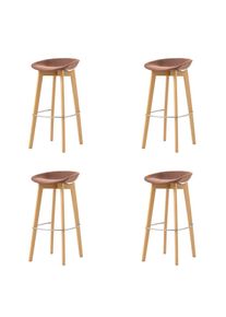 Mid.you , Terracotta , Holz, Metall , Birke , 44.5x90x46 cm , Europ&auml;ischer Sicherheitsstandard , stapelbar, UV-best&auml;ndig , Esszimmer, Barm&ouml;bel, Barhocker