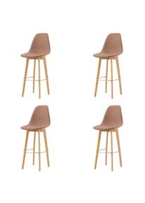 Mid.you , Braun , Holz, Metall , Birke , 47x119x53 cm , Europ&auml;ischer Sicherheitsstandard , stapelbar , Esszimmer, Barm&ouml;bel, Barhocker