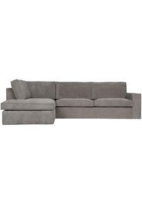 Livetastic , Gr&uuml;n , Textil , Ottomane links, L-Form , 283x197 cm , Made in EU , seitenverkehrt erh&auml;ltlich, R&uuml;cken echt , Wohnzimmer, Sofas & Couches, Wohnlandschaften, Ecksofas