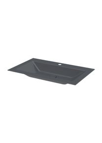 Bette Loft Einbau-Waschtisch A230-400HLW1 80x49,5x10cm, HLW1, raven