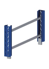 Rahmenerh&ouml;hung, blau/verzinkt, HxT 490 x 1100 mm eurokraft pro