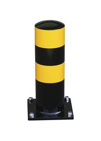 Rammschutzpoller LKW Parkhilfe, BxH 159 x 500 mm, schwarz/gelb Black Bull