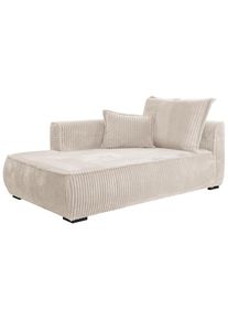 Mid.you R&eacute;camiere, Creme, Textil, Kiefer, 207x75x121 cm, Made in EU, Wohnzimmer, Sofas & Couches, Sofas, Recamieren