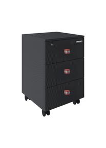 Roba Kommode &raquo;Minecraft&laquo; mit 3 Schubladen - 80x39,5x77,1cm - schwarz - Holz / Holz