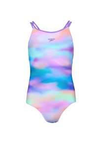 Speedo Printed Twinstrap Badeanzug M&auml;dchen - Gr&ouml;&szlig;e 164 - lila