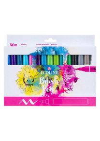 Bruynzeel Ecoline Brush Pen Set Primary 30 Colors