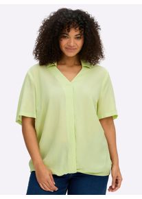 sheego Damen Tunika mit raffiniertem Bund in pistazie ,Gr&ouml;&szlig;e 42, Witt, 85% Viskose, 15% Polyamid