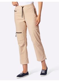 Dames Functionele broek in 7/8-lengte in beige ,maat 38, WITT, 95% Polyamide, 5% Elastan