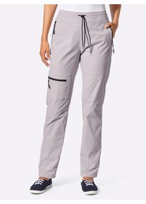 Dames Functionele broek van stretchmateriaal in steengrijs ,maat 36, WITT, 95% Polyamide, 5% Elastan