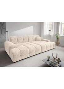 Livetastic , Creme , Textil , Uni , F&uuml;llung: Schaumstoff , 304x87x155 cm , Made in EU , Typenauswahl , Wohnzimmer, Sofas & Couches, Sofas, Big Sofas