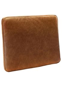 Livetastic , Cognac , Leder , Echtleder , Anilinleder , F&uuml;llung: Schaumstoff,Schaumstoff , rechteckig , 52x42x7 cm , Made in EU , hochwertige Qualit&auml;t , Heimtextilien, Wohntextilien, Kissen, Zierkissen