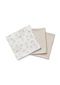 Tchibo - Chusteczki muślinowe - kolor: beżowy/biały