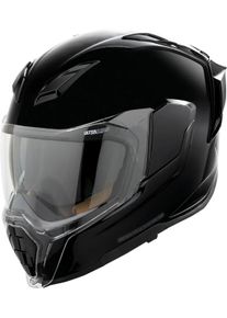 Icon Ultraflite Solid, kask pełnotwarzowy , kolor: czarny , rozmiar: 3XL