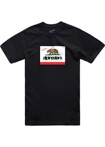 Alpinestars Cali 2.0 CSF, t-shirt , color: Black/White/Red/Brown , size: M