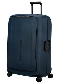 Hartschalen-Trolley Samsonite "ESSENS, verschiedene Gr&ouml;&szlig;en und Farben", Damen, Gr. B/H/T: 56cm x 81cm x 34cm 140 l, blau (midnight blau), Polypropylen, Strukturmuster, Koffer Hartschalen-Trolley, mit robustem Polypropylen-Geh&auml;use, mit mehreren F&auml;chern