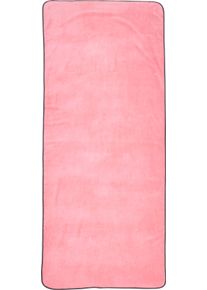Saunatuch done. "Kuuma", rosa (blassrosa, anthrazit), B:80cm L:200cm, Velours, Obermaterial: 100% Baumwolle, Handt&uuml;cher, Saunatuch, Uni-Farben, farblich abgesetzter Abschluss-Saum, Frottier-Innenseite