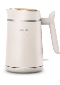 Philips Wasserkocher "HD9350/90 Eco Conscious Collection", wei&szlig; (seidenwei&szlig; matt), B:15,9cm T:22,6cm, Wasserkocher, Trockengehschutz, aus biobasiertem Kunststoff, Seidenwei&szlig; matt, Wasserkocher