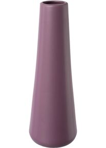 Dekovase CREATIV DECO, lila (aubergine), H:37cm &Oslash;:12cm, Porzellan, Vasen, Dekovase, besondere Oberfl&auml;chenstruktur