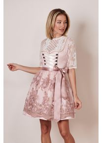 Kr&uuml;ger Dirndl KR&Uuml;GER "Dirndl Princesa (50cm)", Damen, Gr. 40, N-Gr, rosa, Obermaterial: 100% Polyester PES., herzf&ouml;rmiger Ausschnitt, Kleider Dirndl