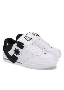 Sneaker DC Shoes "DC Command", Herren, Gr. 7,5(40), wei&szlig; (wei&szlig;schwarz), Obermaterial:50.46% Leder, 49.54% Synthetikmaterial., Schuhe Sneaker