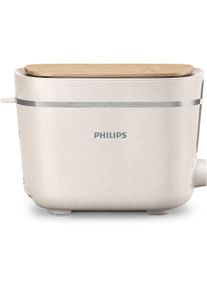 Philips Toaster "HD2640/10 Eco Conscious Collection", wei&szlig; (seidenwei&szlig; matt), B:28,5cm T:16,2cm, Toaster, Aufw&auml;rm- und Auftaufunktion, biobasierter Kunststoff, Seidenwei&szlig; matt, Toaster