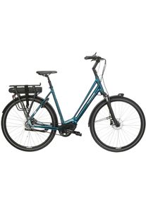 E-Bike KROSS "E-Citybike Sentio Hybrid 5.0 28 Zoll t&uuml;rkis - Shimano Mittelmotor" Gr. 56, schwarz (t&uuml;rkis, schwarz), Elektrofahrr&auml;der, 56cm, 28 Zoll (71,12cm), E-Bike, SHIMANO 36 V/250 W, Mittelmotor DU-E500