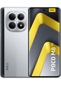 Xiaomi Smartphone "POCO M8 5G", Energieeffizienz: B, silber, 512 GB, Mobiltelefone, Smartphone