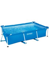 Framepool Intex "Metal Frame Rectangular", blau, B:200cm H:75cm L:300cm, Schwimmbecken, Framepool, BxLxH: 200x300x75 cm