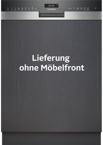 Siemens teilintegrierbarer Geschirrsp&uuml;ler "SN55ES12CE", Energieeffizienz: A, silber (geb&uuml;rsteter stahl), B:59,8cm H:81,5cm T:57,3cm, Geschirrsp&uuml;ler, Made in Germany, Automatische T&uuml;r&ouml;ffnung f&uuml;r Effizienz, teilintegrierbarer Geschirrsp&uuml;ler