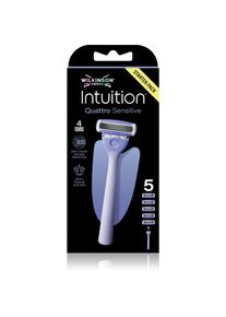 Wilkinson Sword Intuition Quattro Sensitive shaver + spare blades 5 pcs