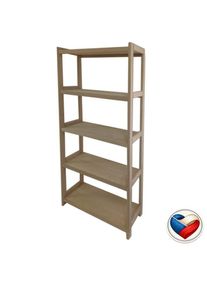 B&uuml;kkfa polc 5 polcos 173&times;70&times;33 cm cseh gy&aacute;rtm&aacute;ny