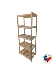Fa polc 5 polcos 173&times;80&times;43 cm fenyő cseh gy&aacute;rtm&aacute;ny