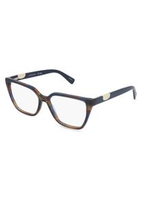 Longchamp LO2785 Brille Damen | Fassung: Vollrand, Cat Eye, Blau Gestreift
