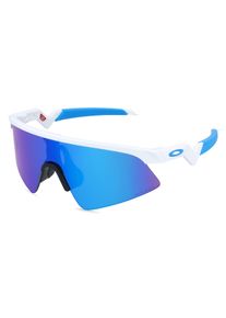 Oakley OJ9015 RESISTOR SWEEP | Kinder-Sonnenbrille | Fassung: Randlos, Eckig, Kunststoff, Wei&szlig; Gl&auml;nzend | Glasfarbe: Blau Verlaufend